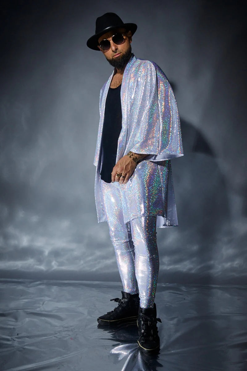 Cosmic Super Sparkle White Kimono