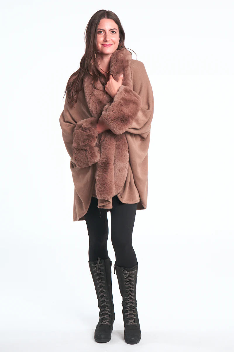 Sable Deluxe Cuddle Faux Fur Wrap