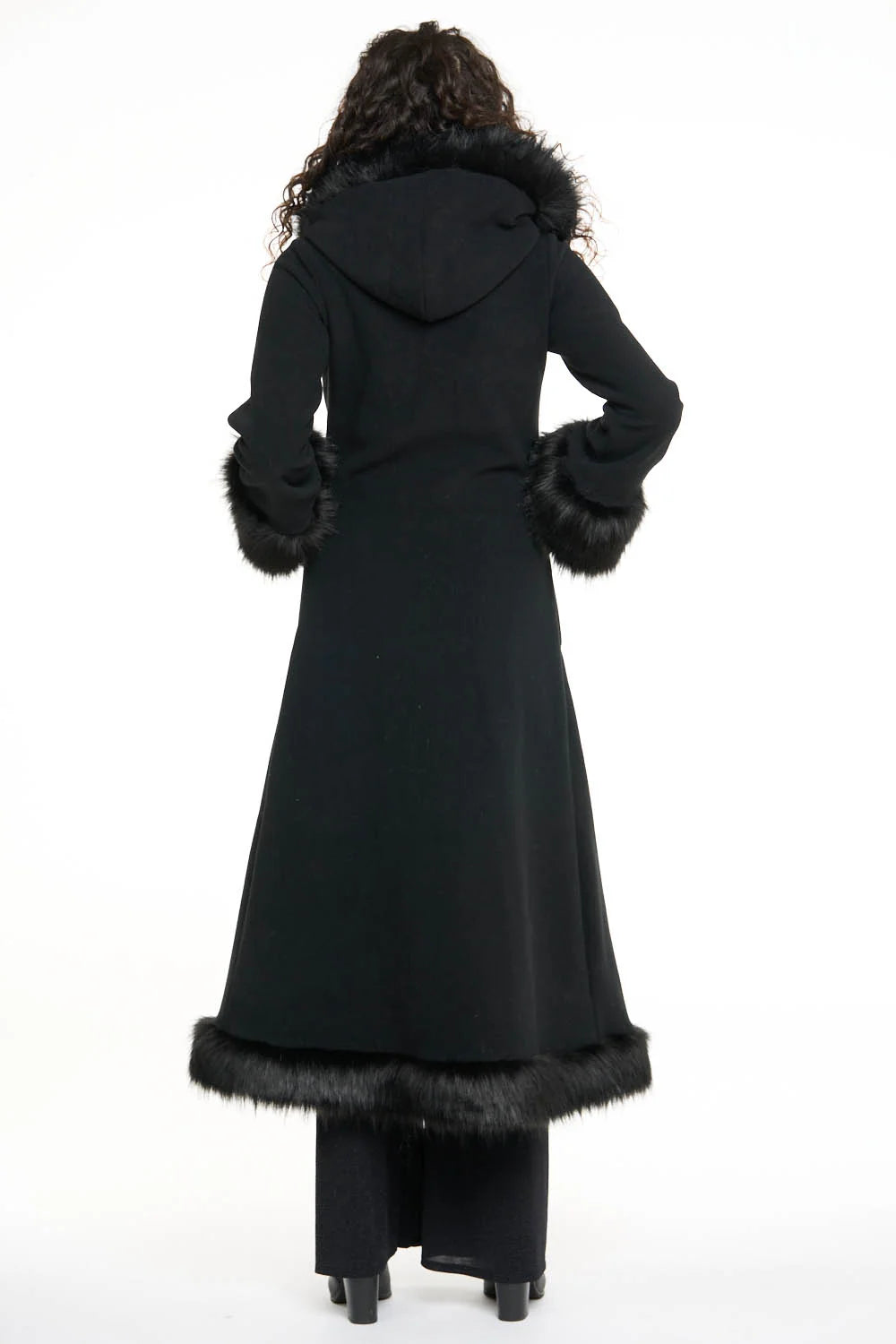 Classic Tamo Coat: Black Coat + Black Trim