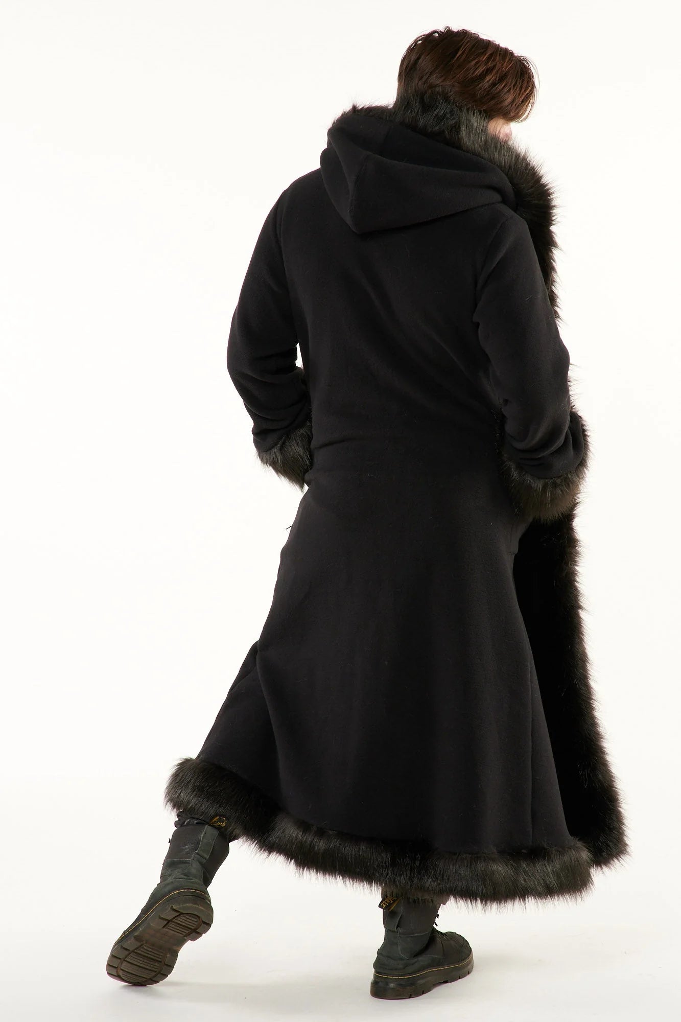 Classic Tamo Coat: Black Coat + Black Trim