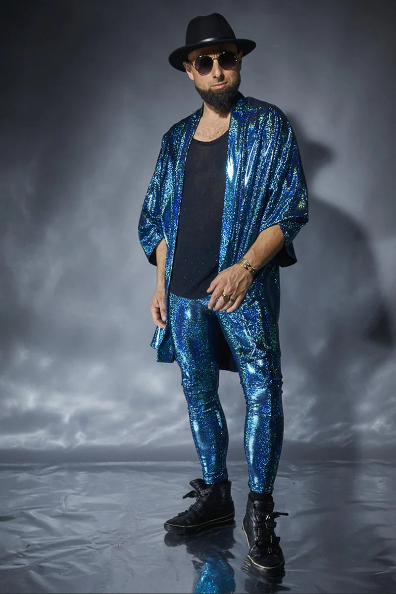 Cosmic Super Sparkle Blue Kimono